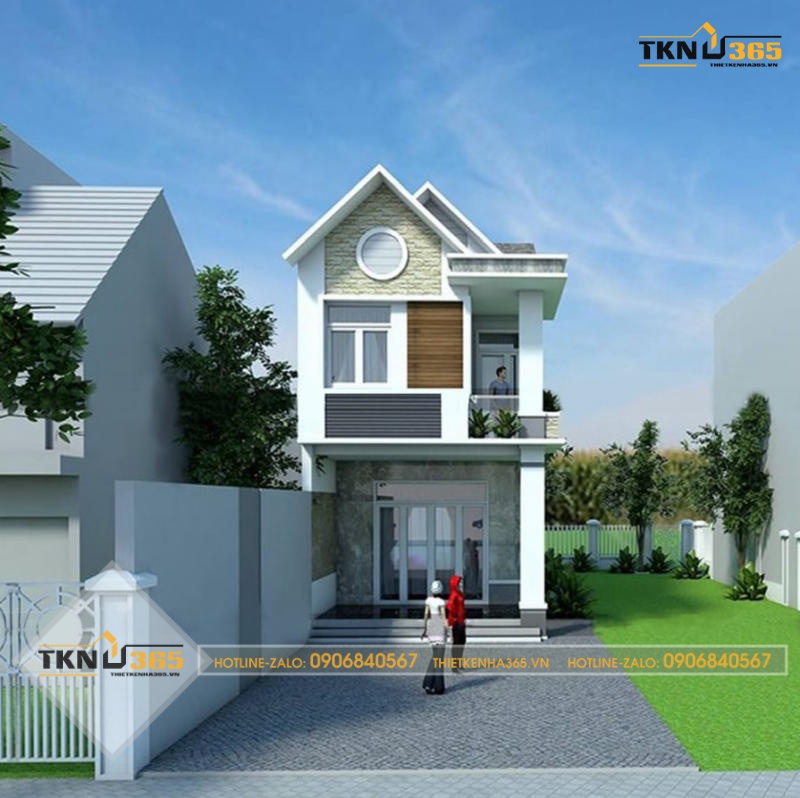 thiết kế nhà ống có tầng lửng