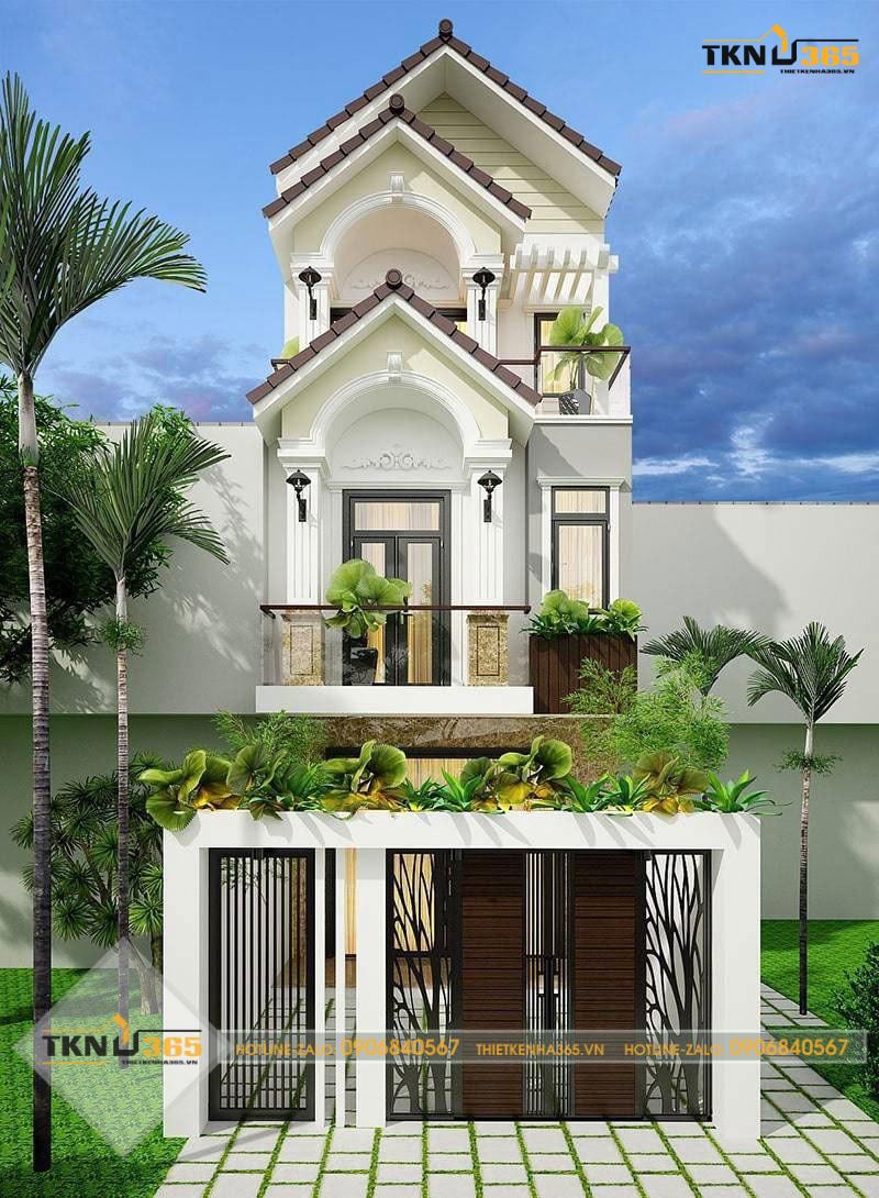 Nhà ống tân cổ điển 3 tầng