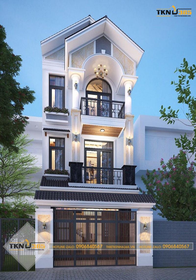 Nhà ống tân cổ điển 3 tầng
