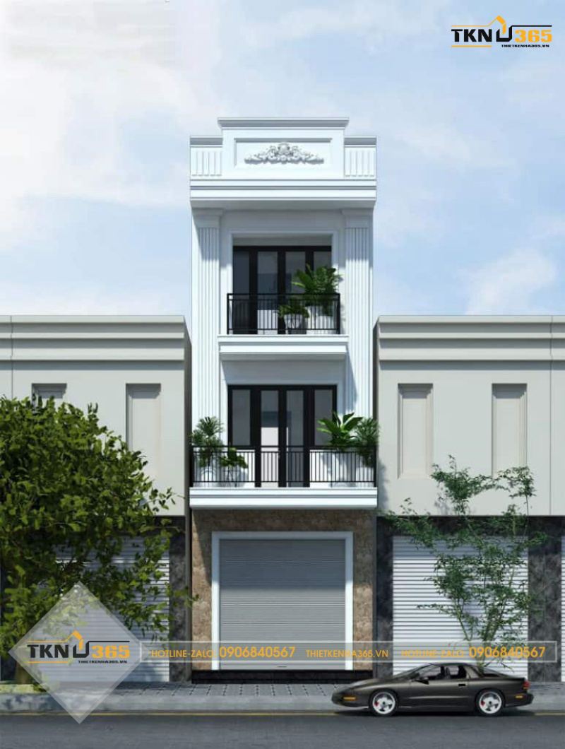 Nhà ống tân cổ điển 3 tầng