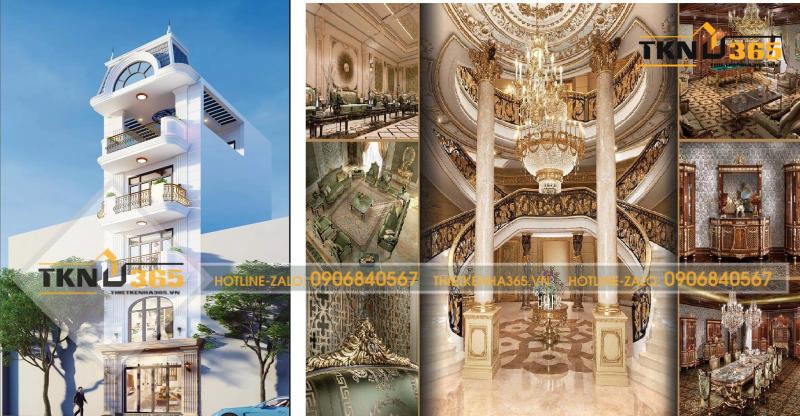 Nhà ống cổ điển 5 tầng