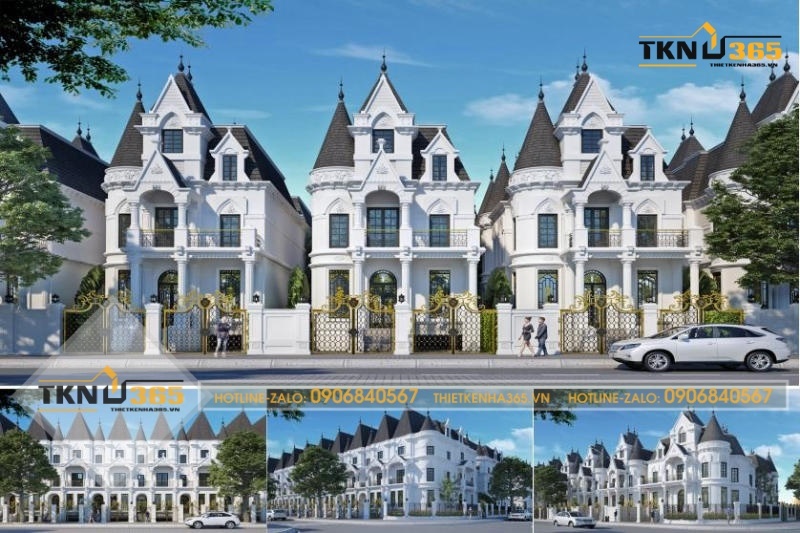 Thi công biệt thự kiểu Pháp