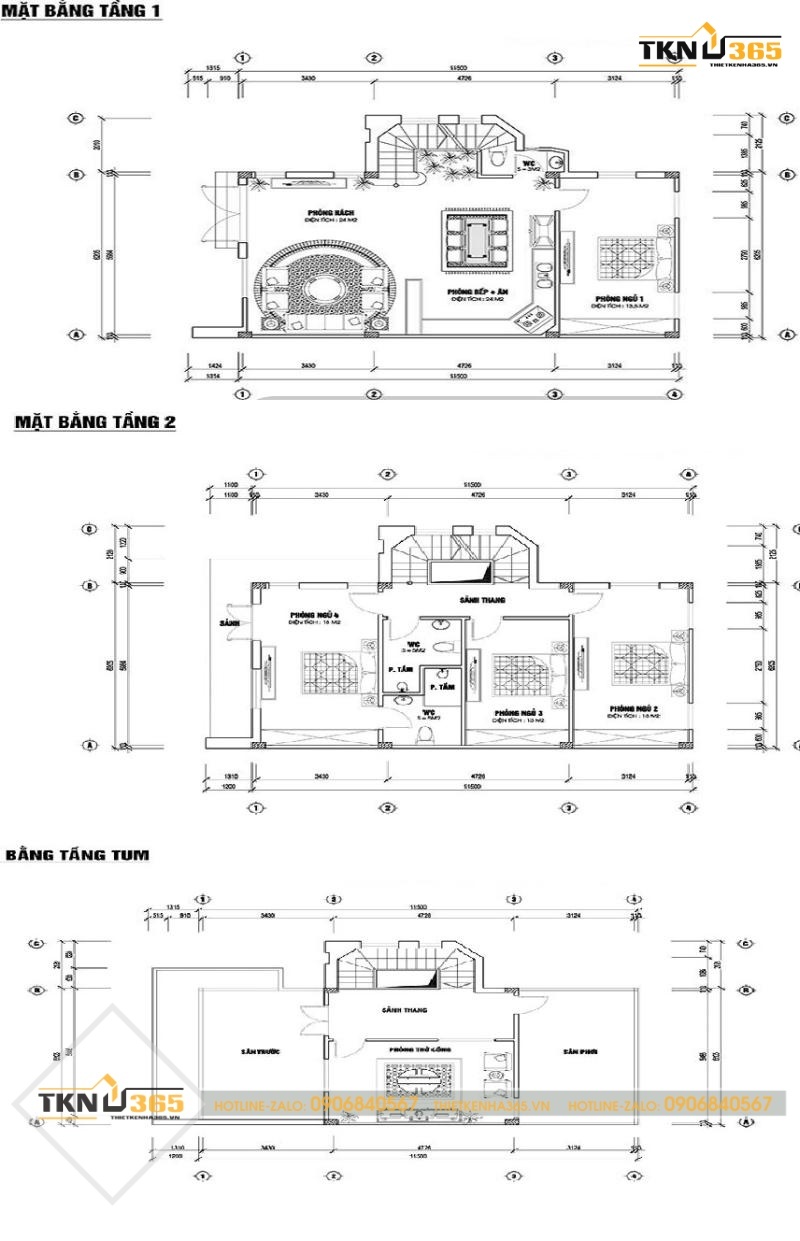 Thi công biệt thự kiểu Pháp