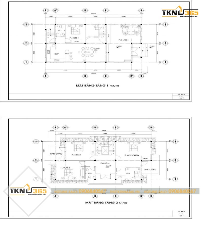 bản vẽ biệt thự kiểu pháp