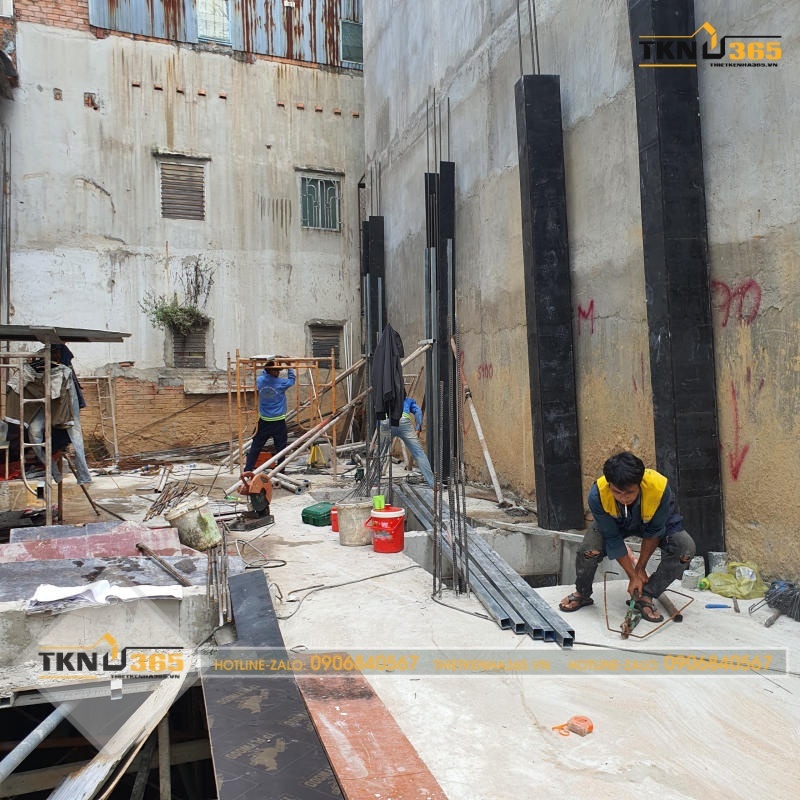 Thi công nhà 2 tầng