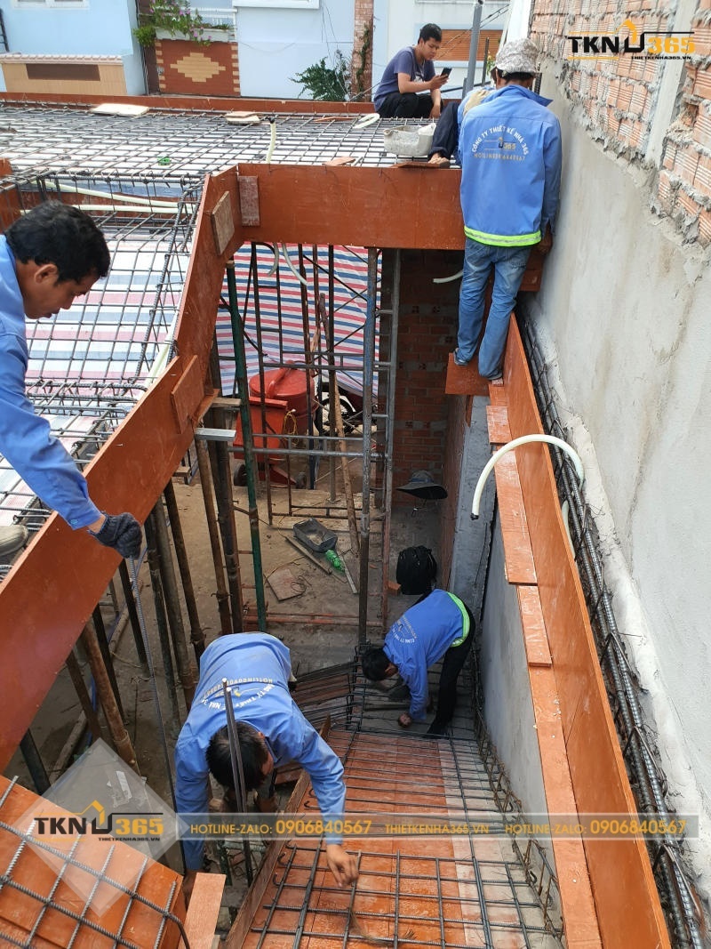 Thi công nhà 2 tầng