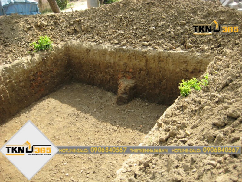 thi công tầng hầm nhà phố