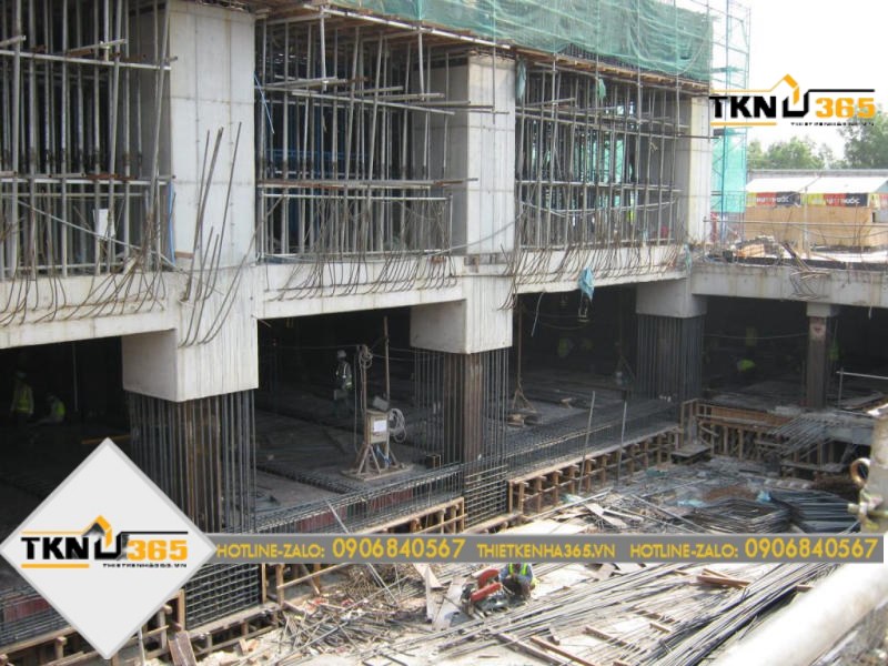 Phương án thi công tầng hầm nhà phố kỹ thuật Top Down