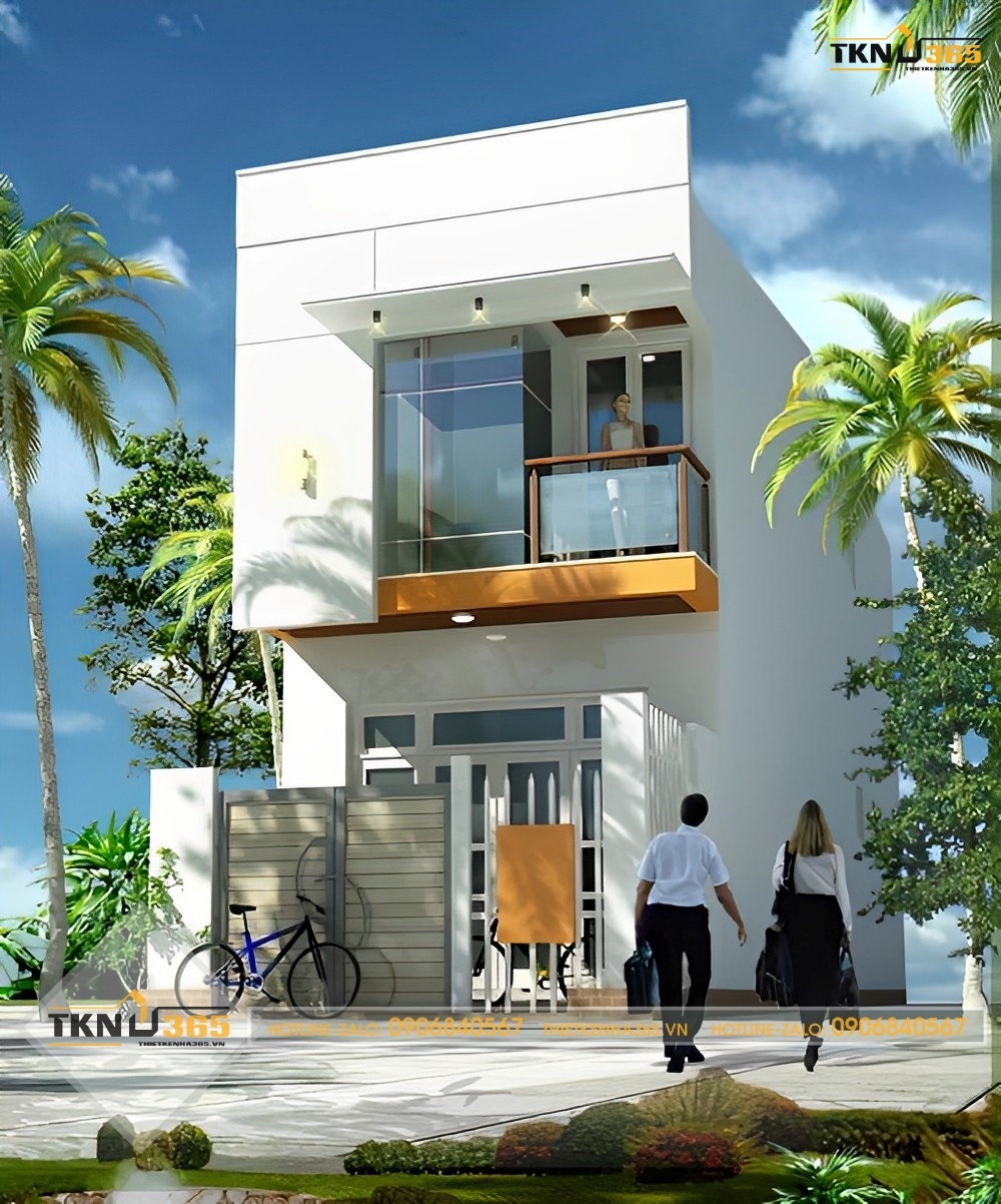 xây nhà 2 tầng 400 triệu ở nông thôn