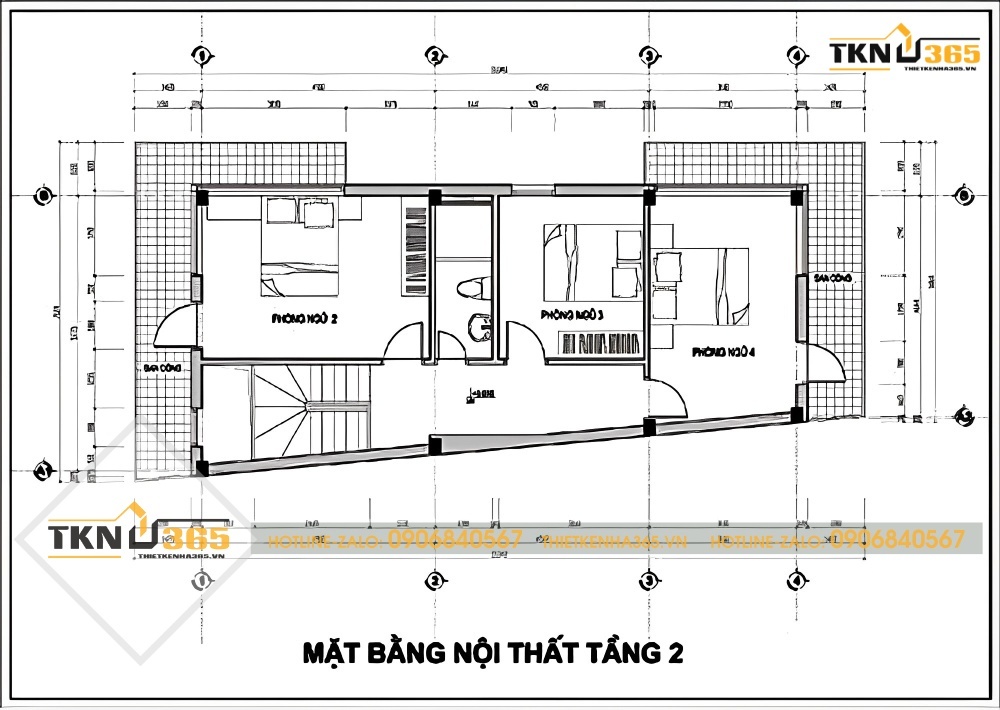 Tầng 2 của ngôi nhà 400 triệu đảm bảo đầy đủ các chức năng cho mọi thành viên trong gia đình