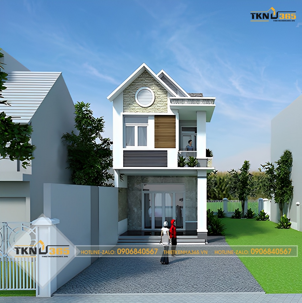 xây nhà 2 tầng khoảng 400 triệu