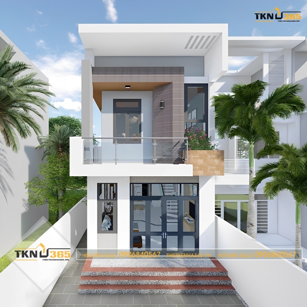 Một mẫu nhà 2 tầng 400 triệu đẹp hiện đại, sang trọng và đẳng cấp