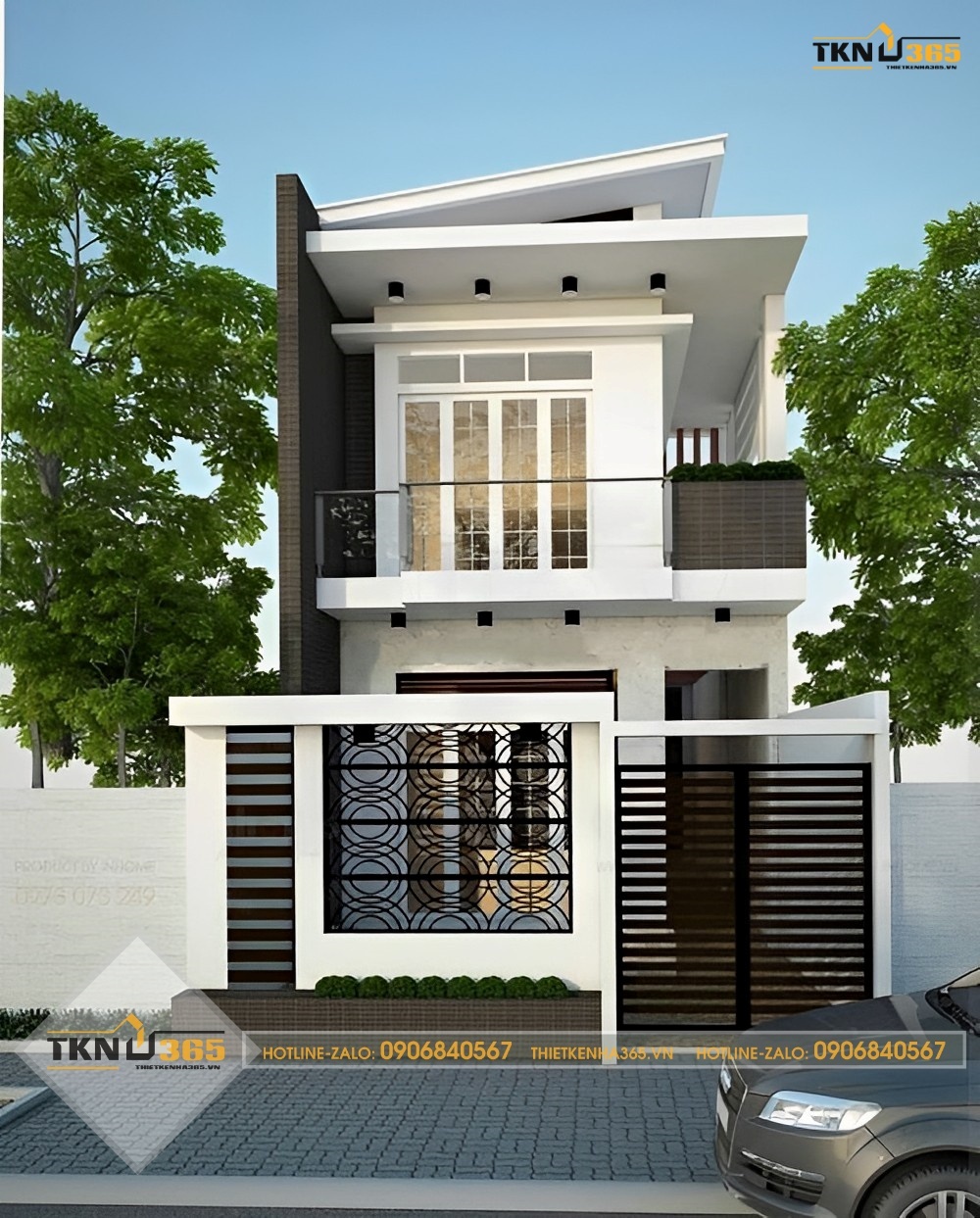 mẫu nhà 2 tầng nông thôn 400 triệu