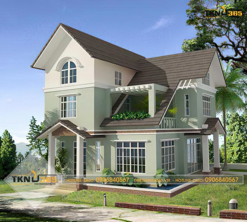 Thiết kế nhà 2 tầng 400 triệu