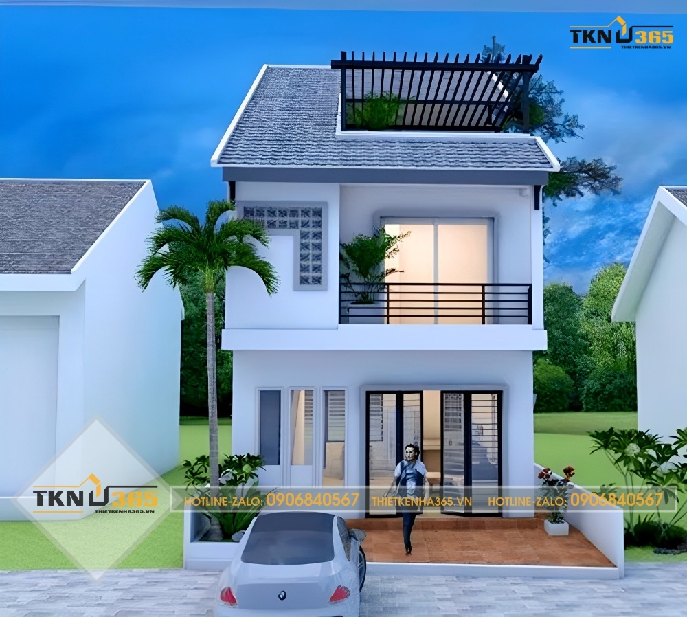 Mẫu nhà 2 tầng 400 triệu ở nông thôn cho các cặp vợ chồng trẻ