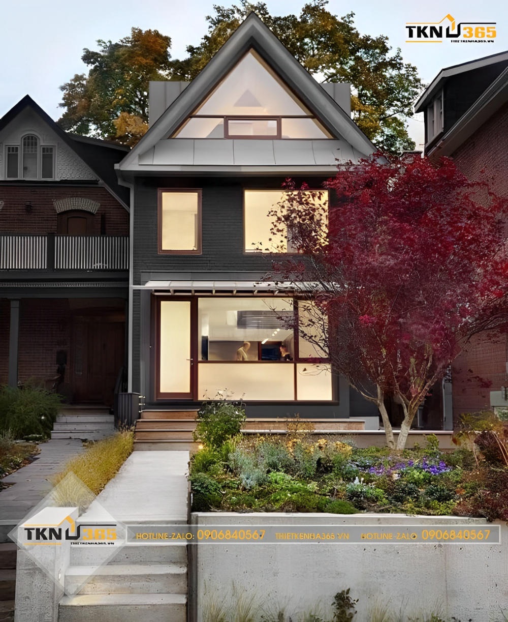 Mẫu thiết kế nhà 35m2 2 tầng đơn giản, hiện đại