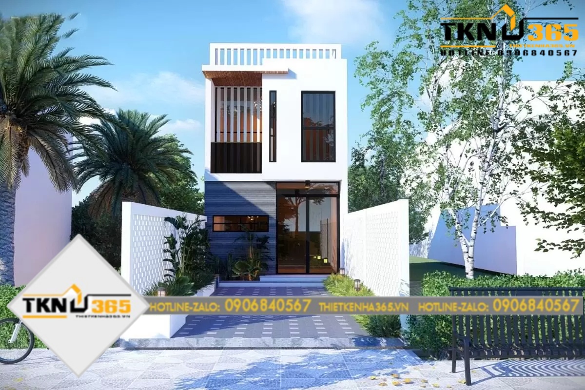 Mẫu thiết kế nhà ống diện tích 5x16m 1 tầng