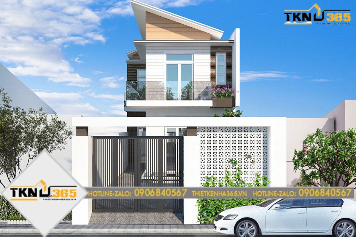 Mẫu thiết kế nhà diện tích 5x16m 2 tầng hiện đại