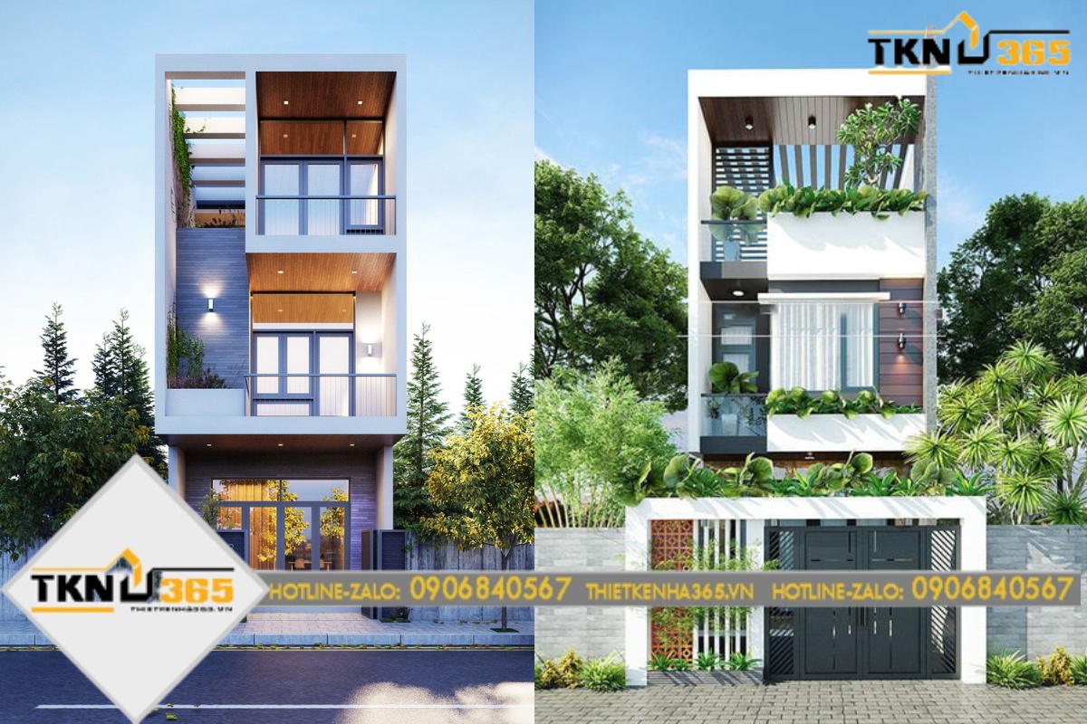 Mẫu thiết kế nhà diện tích 5x16m 3 tầng