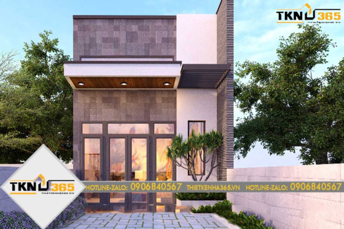 thiết kế nhà diện tích 5x16m