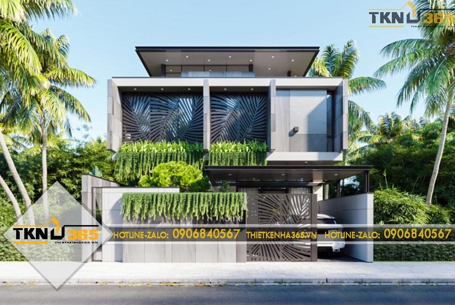 thiết kế nhà lệch tầng