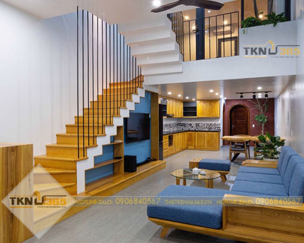 Thiết kế nhà giật tầng hiện đại cho không gian rộng