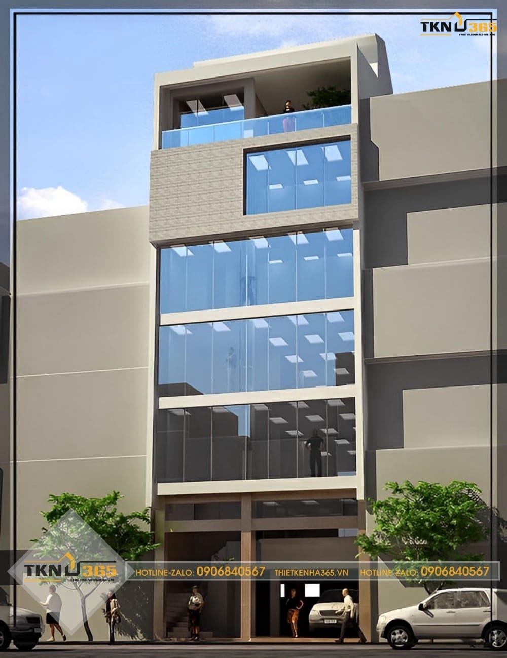 Thiết kế nhà mặt phố kinh doanh