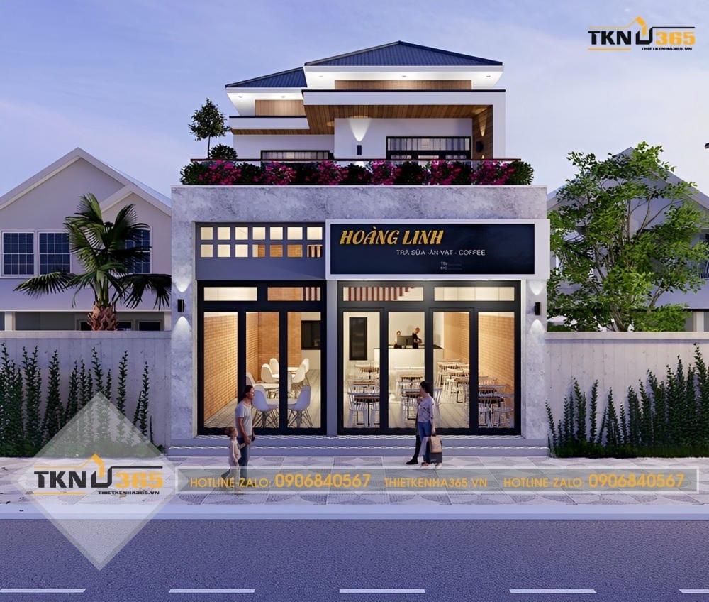 thiết kế nhà phố vừa ở vừa kinh doanh