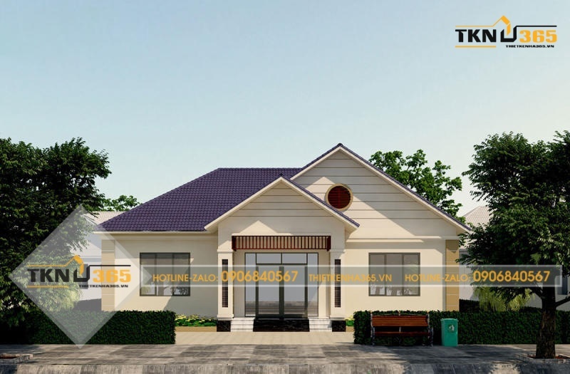 thiết kế nhà vuông 8x9m