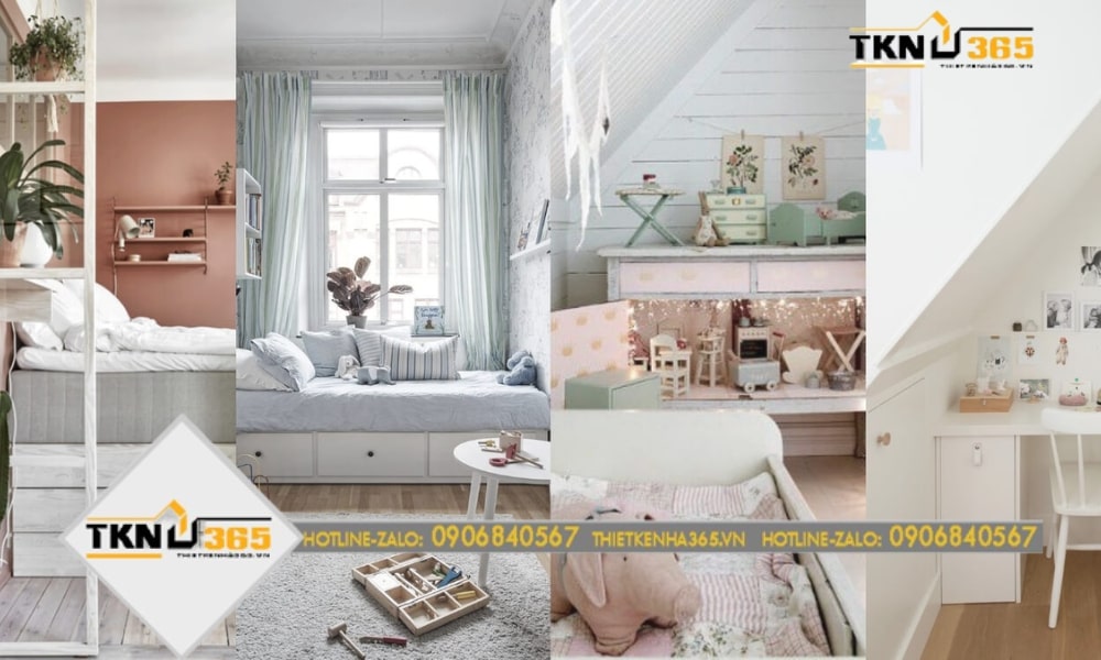 Thiết kế nhà nhỏ dưới 15m2 màu pastel giúp không gian như rộng hơn