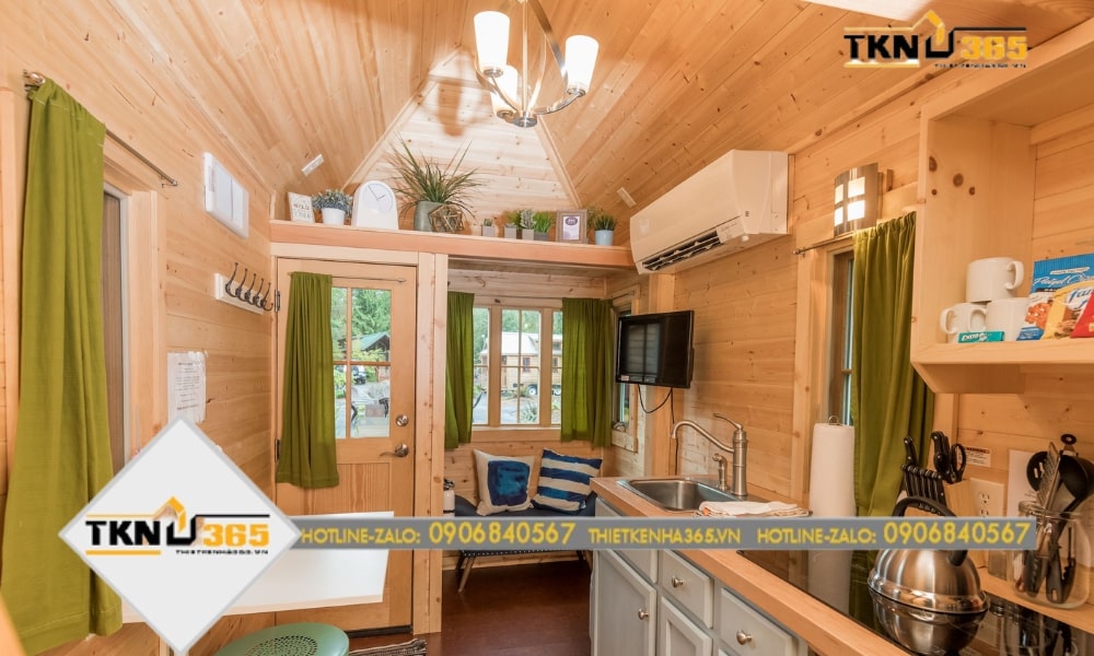 Căn hộ độc thân 15m2 bằng gỗ 100%