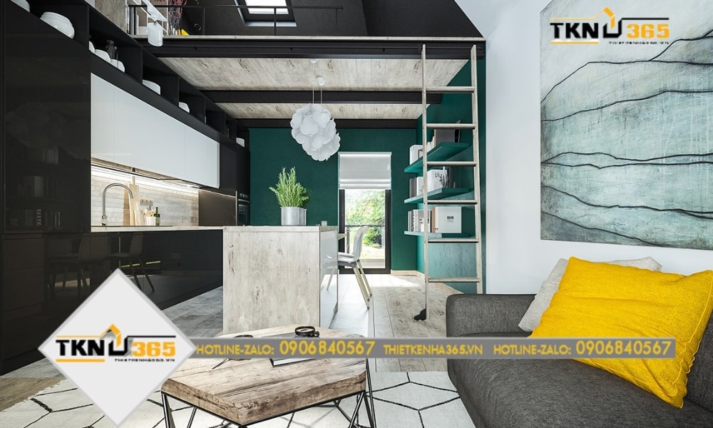 Mẫu nhà đẹp 15m2 thiết kế năng động