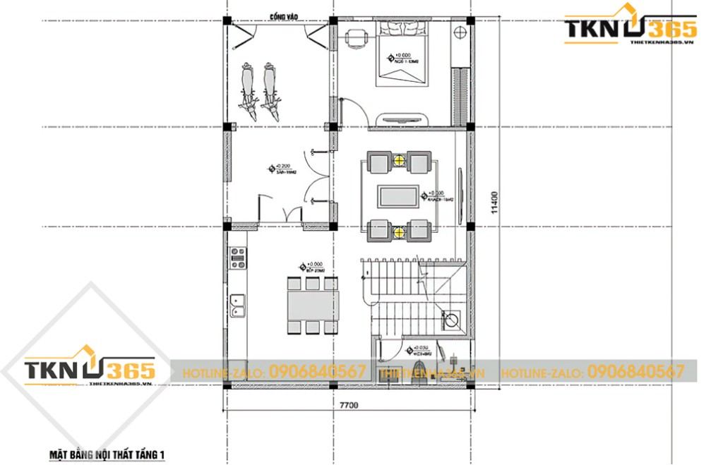 mẫu nhà 2 tầng chữ l 100m2