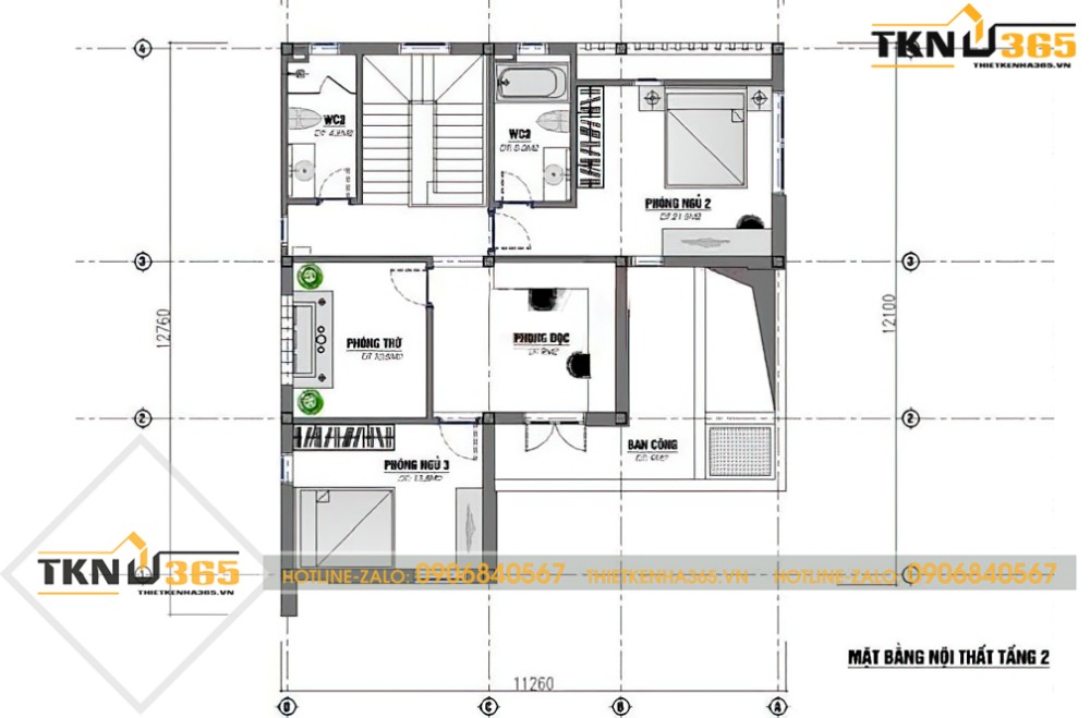 mẫu nhà 2 tầng chữ l 100m2