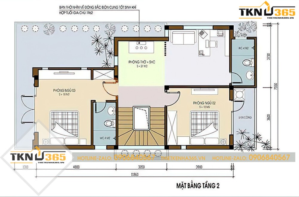 mẫu nhà 2 tầng chữ l 100m2