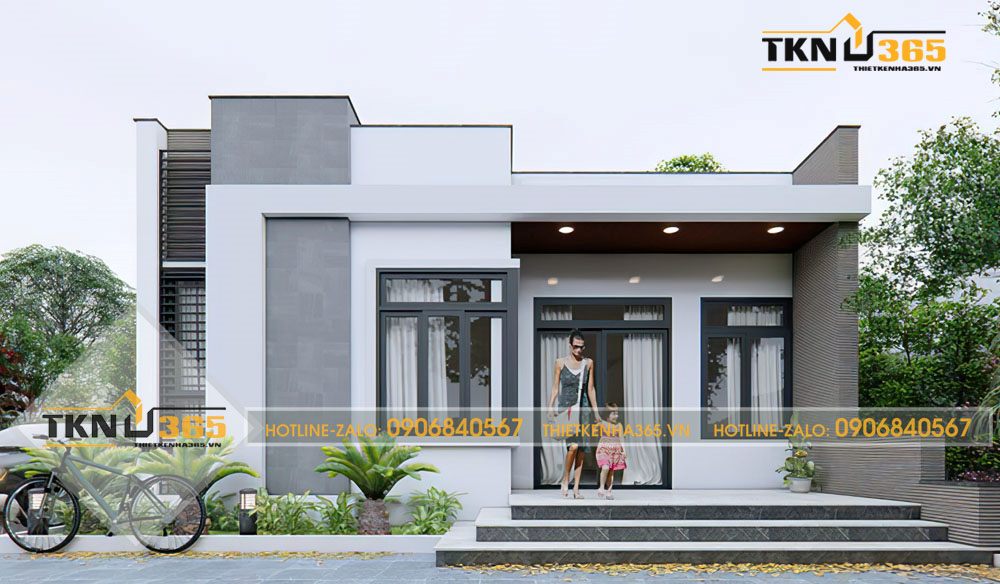 nhà cấp 4 mái bằng 