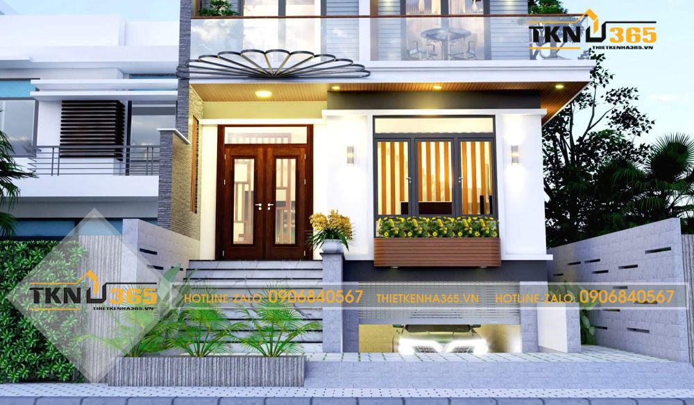 Mẫu nhà có tầng hầm chìm