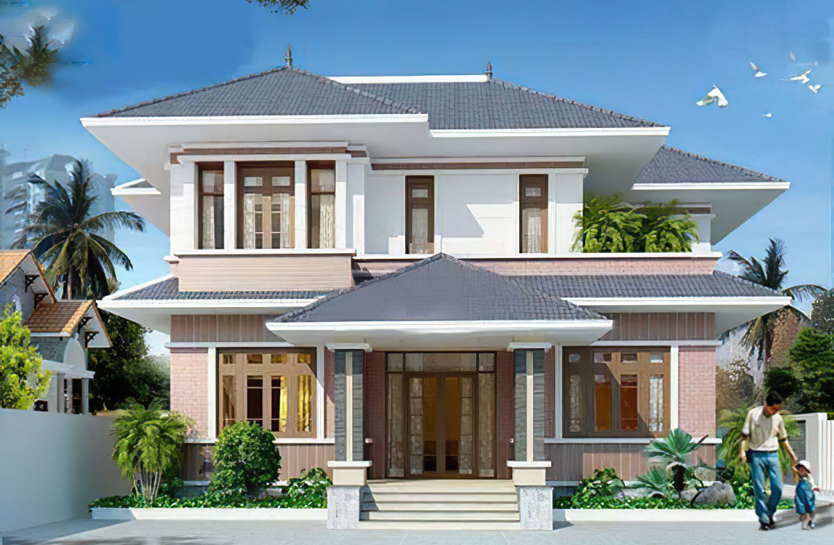  nhà đẹp hình vuông 8x8 