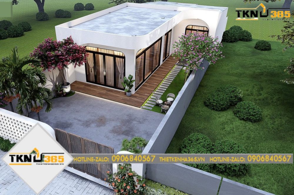 nhà cấp 4 mái bằng 