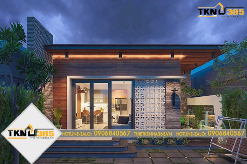 nhà cấp 4 mái bằng