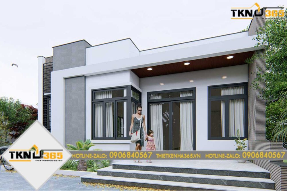 nhà cấp 4 mái bằng 