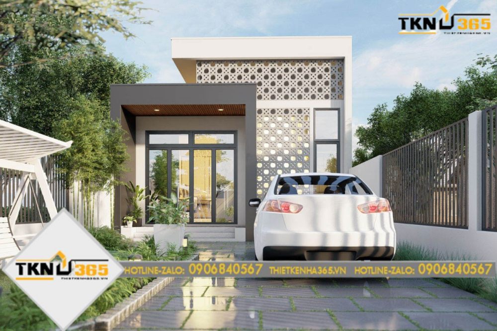 nhà cấp 4 mái bằng 