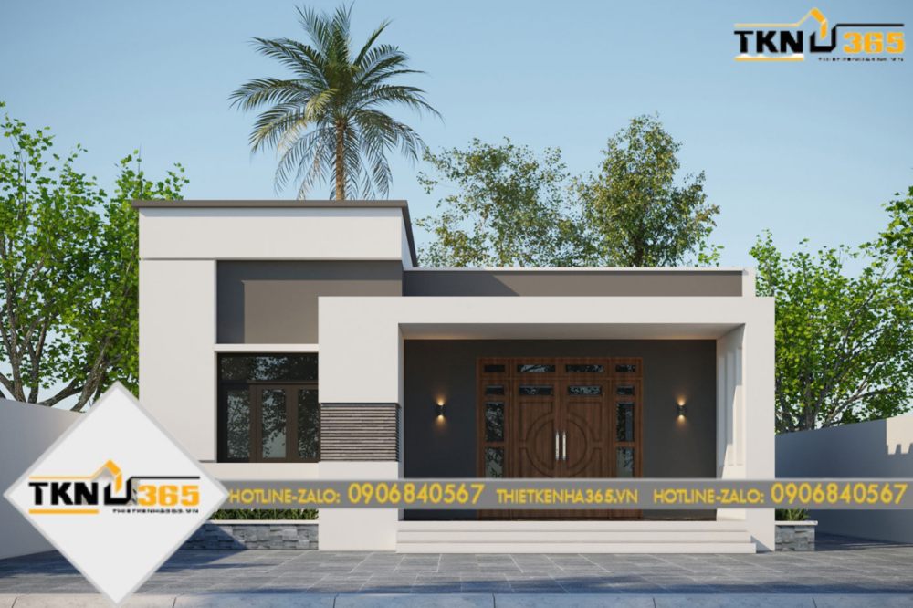 nhà cấp 4 mái bằng 