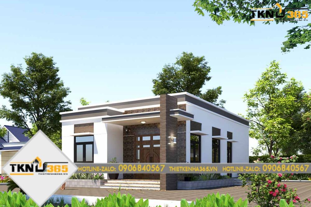 nhà cấp 4 mái bằng 