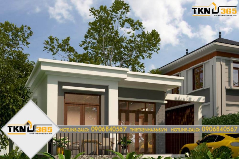 nhà cấp 4 mái bằng 