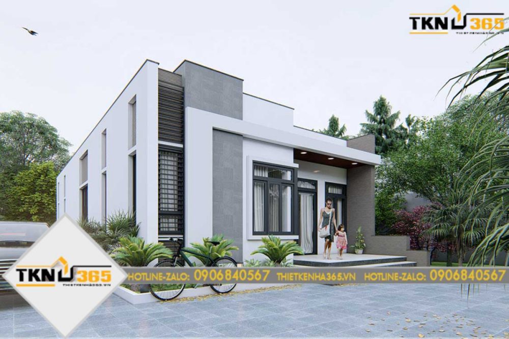 nhà cấp 4 mái bằng 