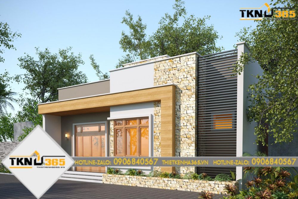 nhà cấp 4 mái bằng 