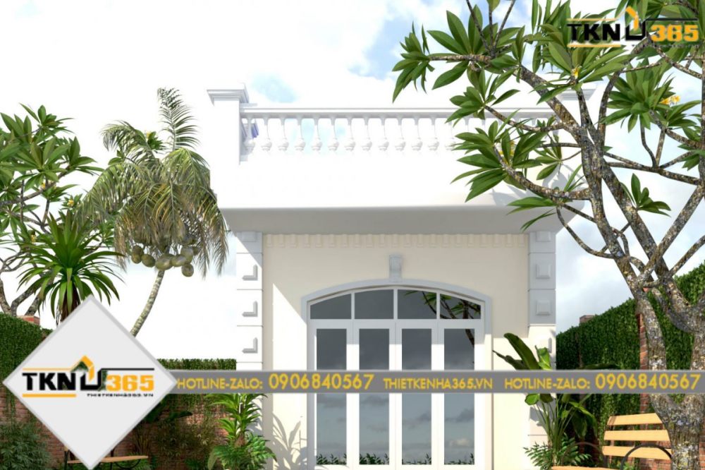 nhà cấp 4 mái bằng 