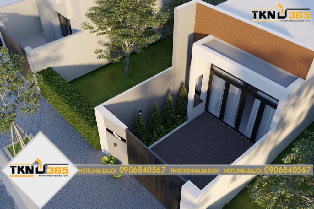 nhà cấp 4 mái bằng 