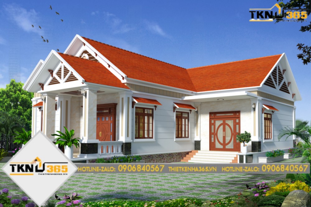 nhà cấp 4 mái thái